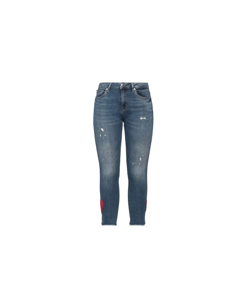 Moschino HOSEN & RÖCKE - Jeanshosenauf YOOX.COM Blau
