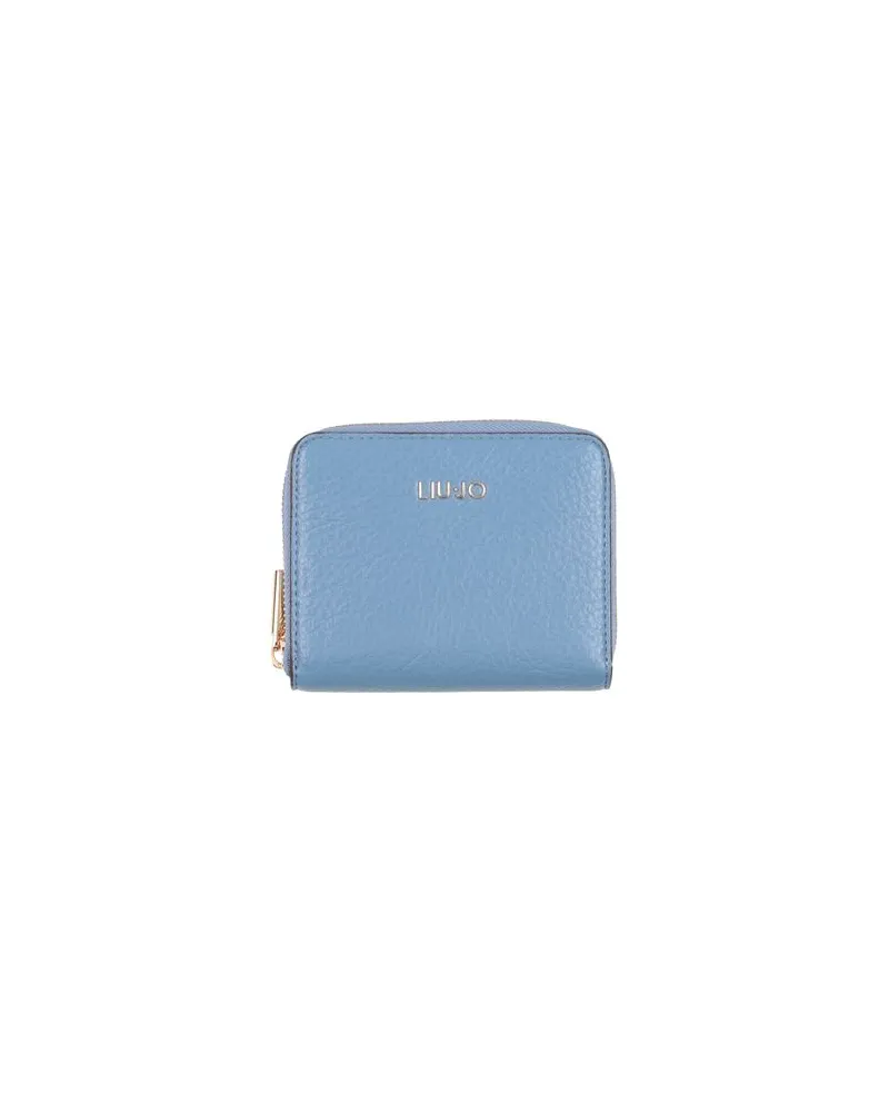 Liu Jo BETTER  - Kleinlederwaren - Brieftaschenauf YOOX.COM Hellblau
