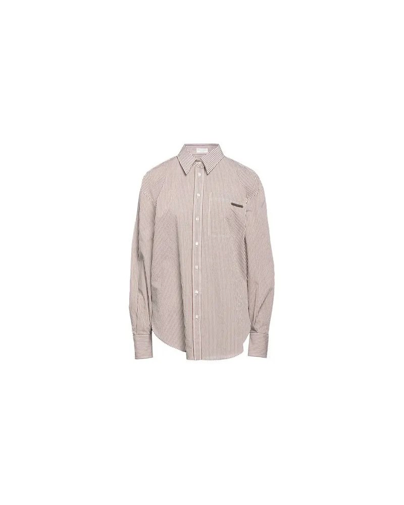Brunello Cucinelli TOPS - Hemdenauf YOOX.COM Braun