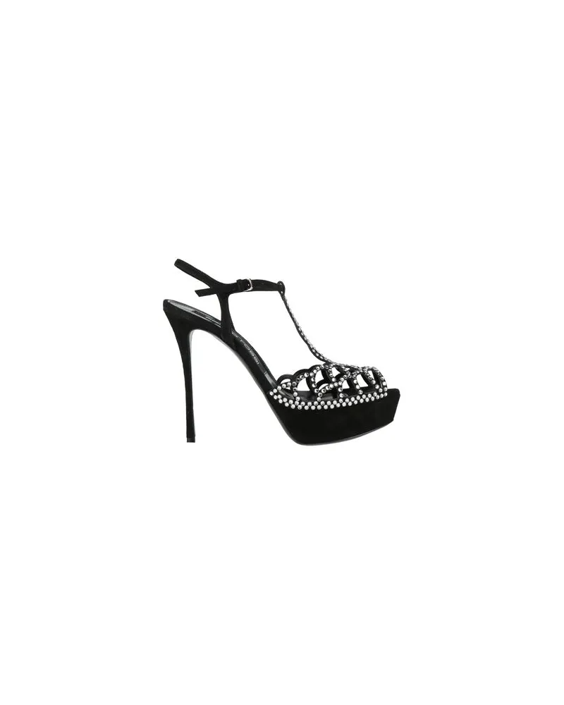 Sergio Rossi SCHUHE - Sandalenauf YOOX.COM Schwarz