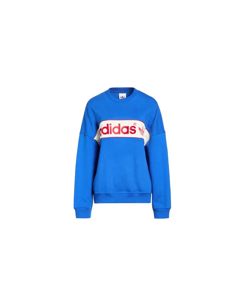 adidas BLOCK SWTSHRT - TOPS - Sweatshirtsauf YOOX.COM Blau