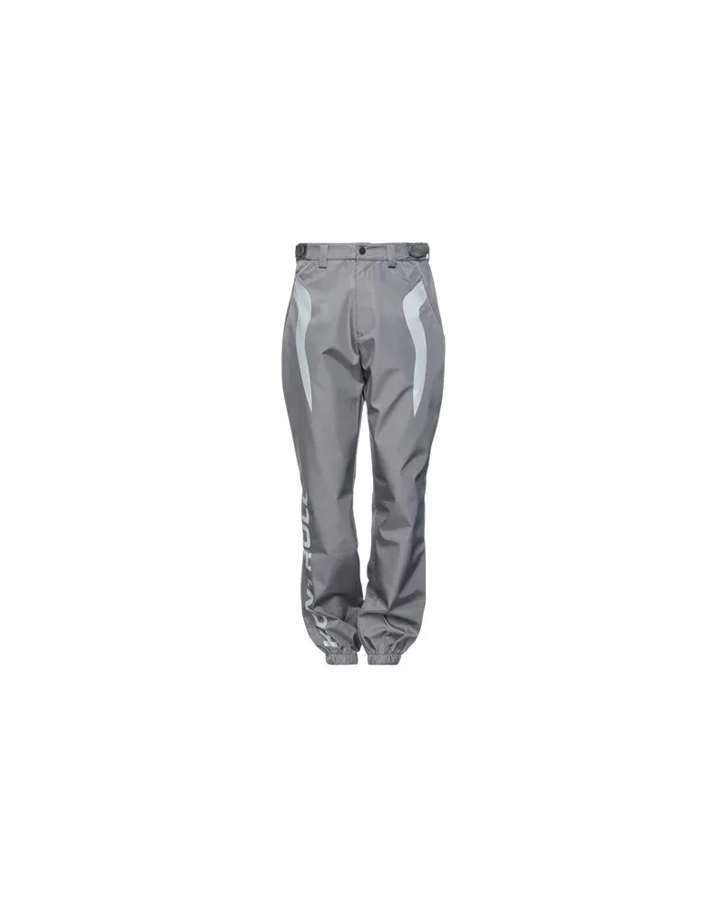Kappa KONTROLL PANT FLAMES   - HOSEN & RÖCKE - Hosenauf YOOX.COM Hellgrau