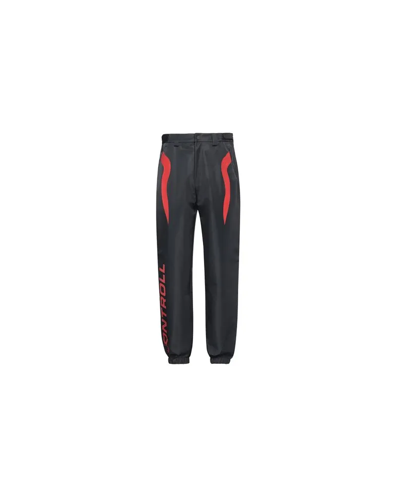 Kappa KONTROLL PANT FLAMES   - HOSEN & RÖCKE - Hosenauf YOOX.COM Schwarz
