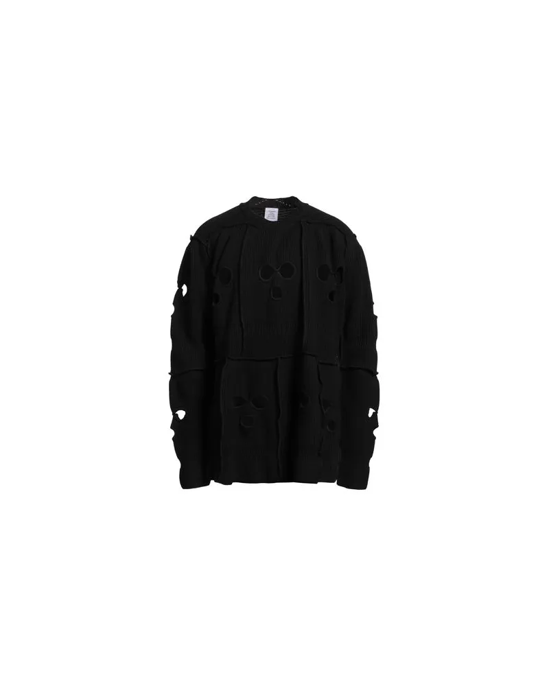 VETEMENTS STRICKWAREN - Pulloverauf YOOX.COM Schwarz