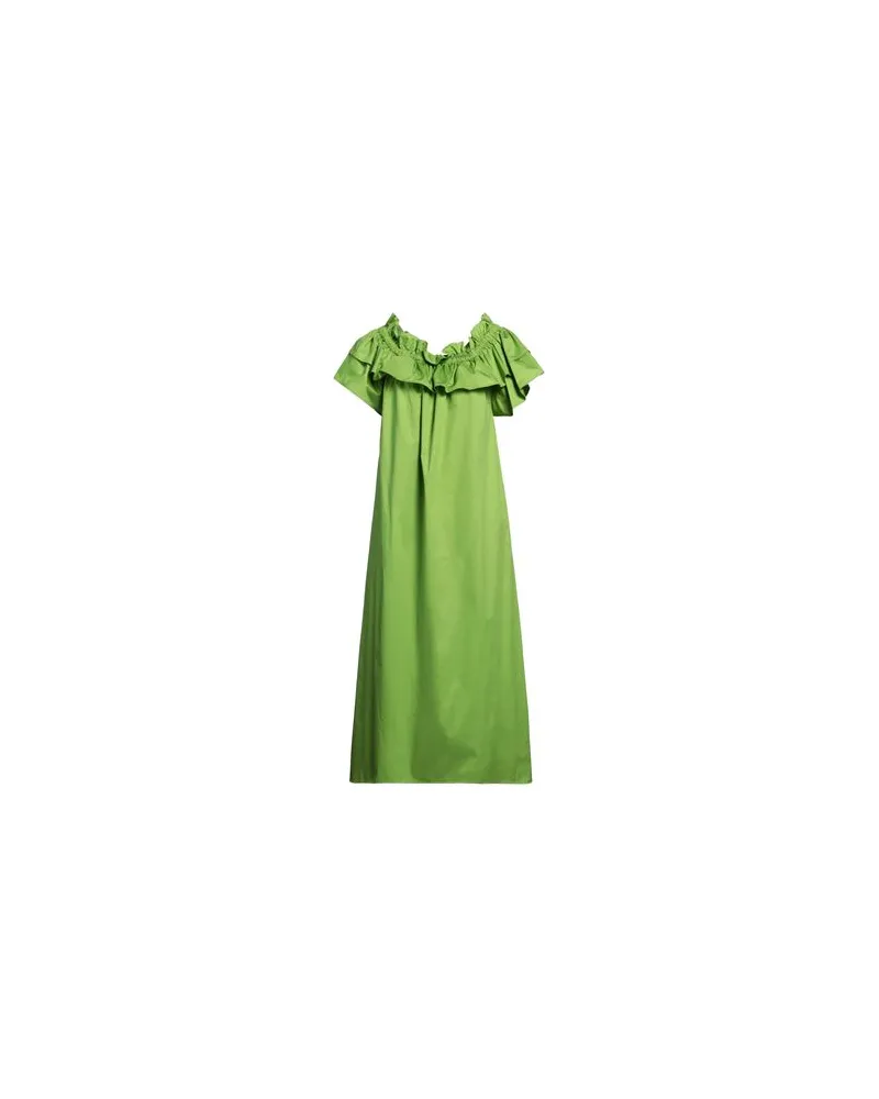 MEIMEIJ KLEIDER - Midi-Kleiderauf YOOX.COM Limettengrün