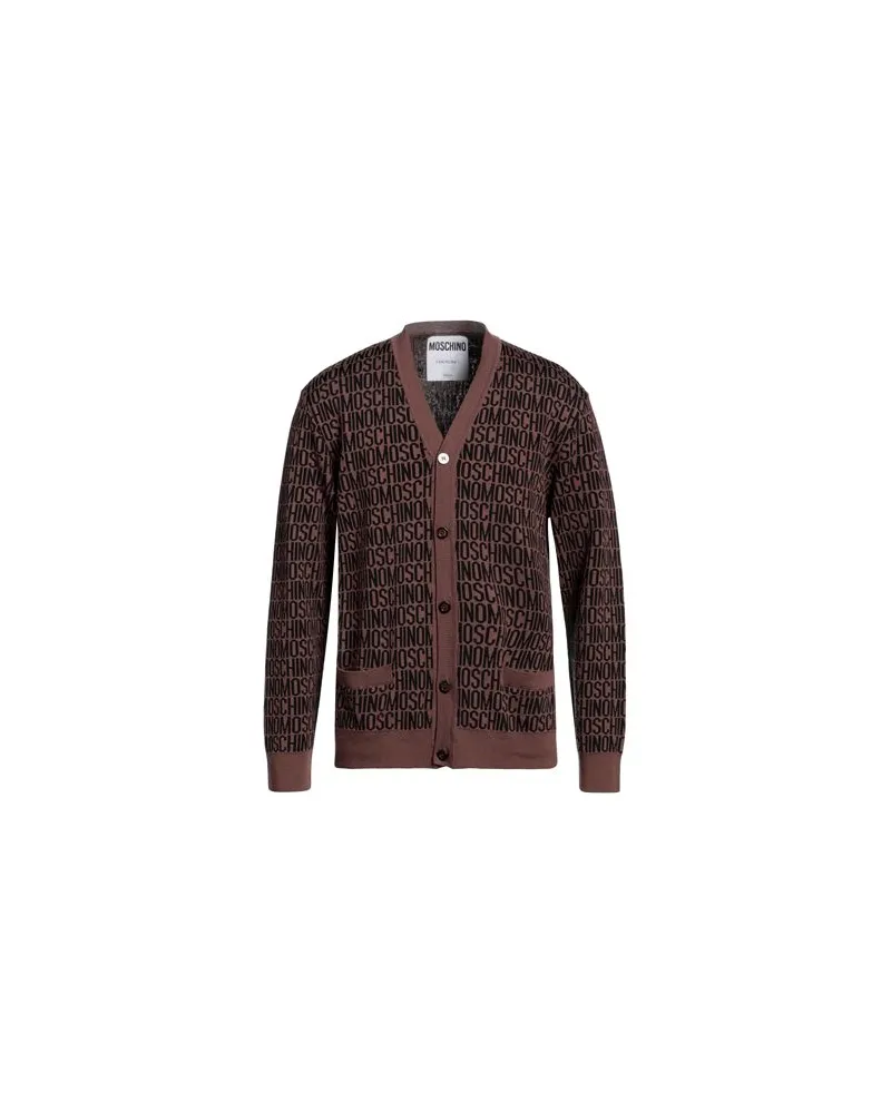 Moschino STRICKWAREN - Strickjackenauf YOOX.COM Braun