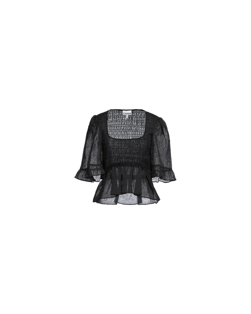 Ganni TOPS - Topsauf YOOX.COM Schwarz