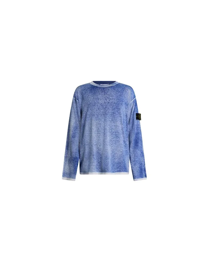 Stone Island STRICKWAREN - Pulloverauf YOOX.COM Azurblau