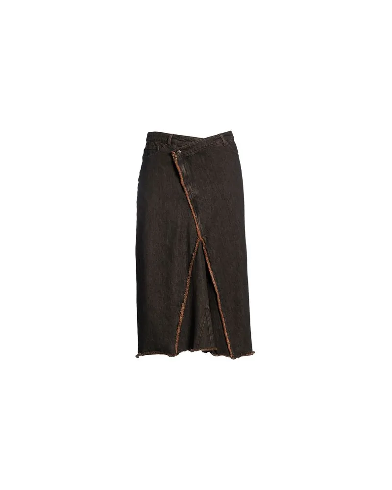 Wood Wood HOSEN & RÖCKE - Jeansröckeauf YOOX.COM Dunkelbraun