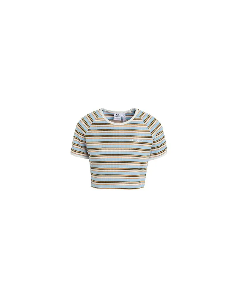 adidas RIB BABY TEE  - TOPS - T-shirtsauf YOOX.COM Himmelblau