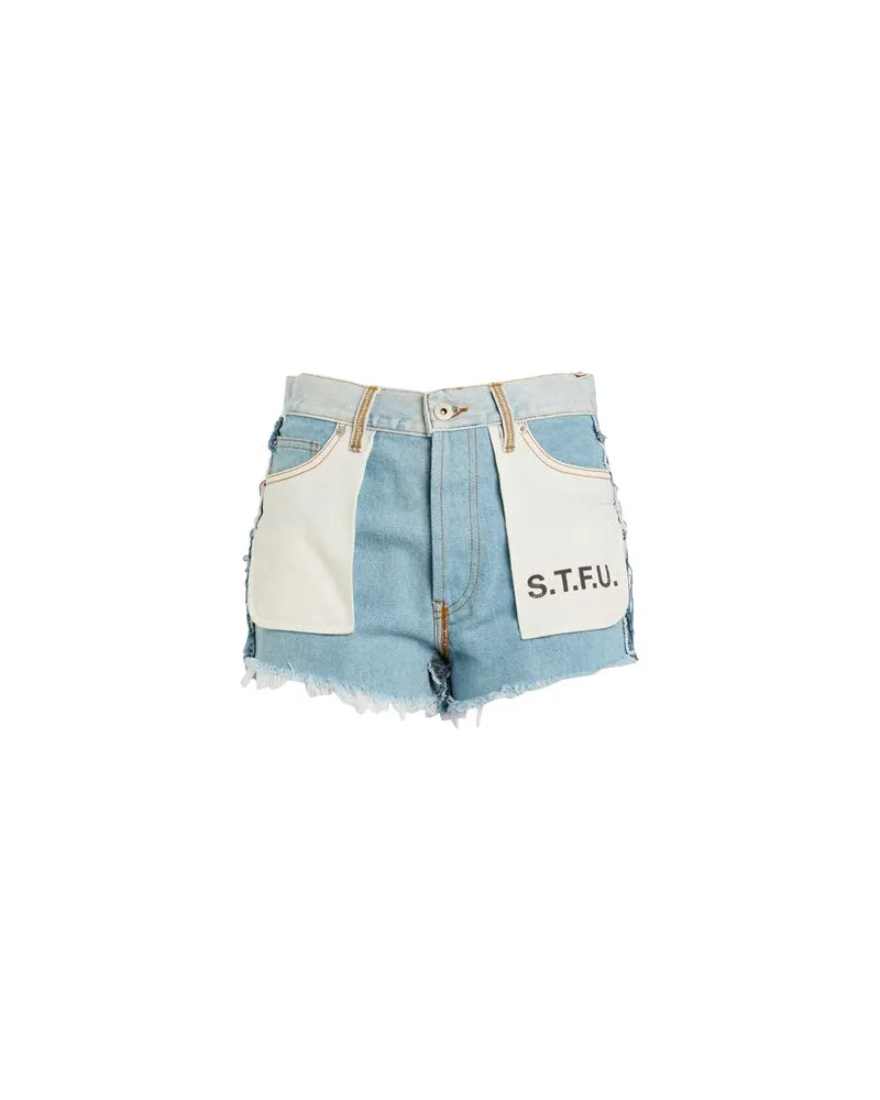 Heron Preston HOSEN & RÖCKE - Jeansshortsauf YOOX.COM Blau