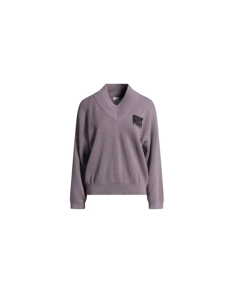 Brunello Cucinelli STRICKWAREN - Pulloverauf YOOX.COM Violett