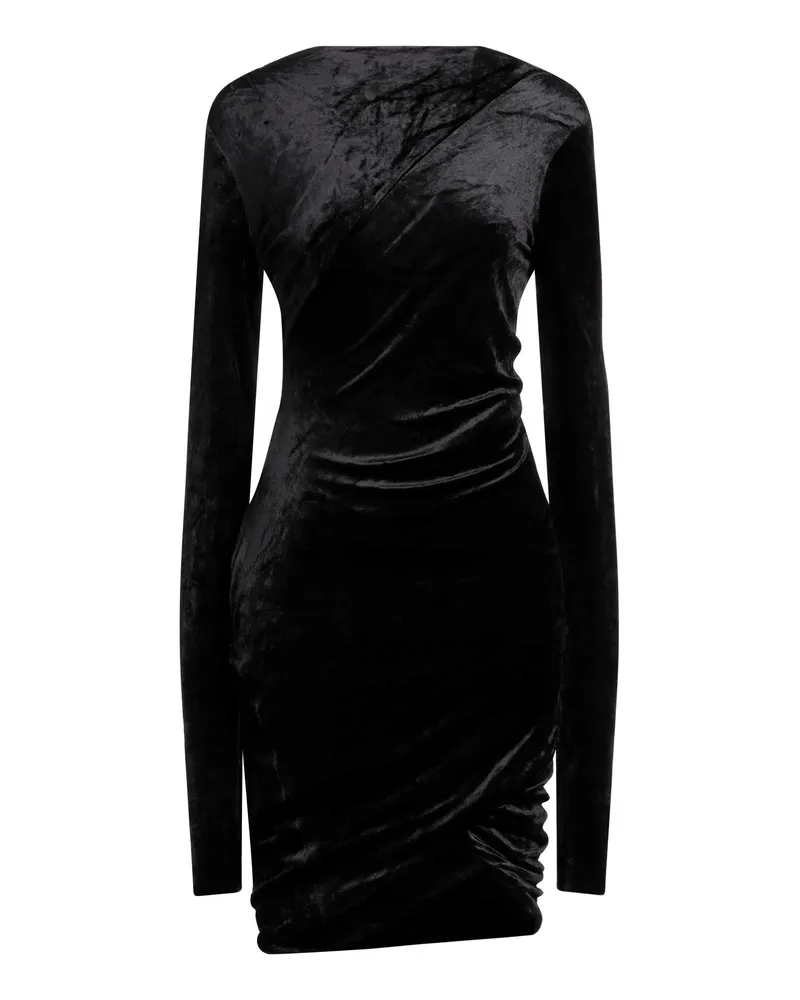 Rick Owens Lilies Midi-Kleid Schwarz