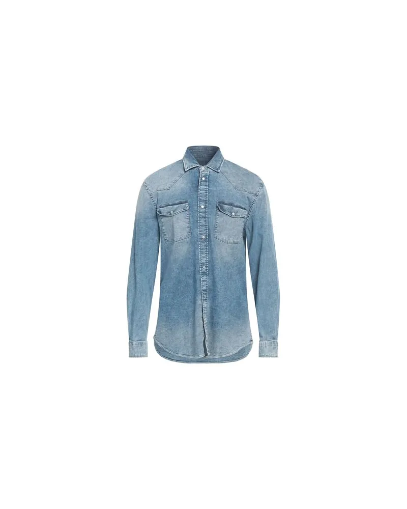 Dondup TOPS - Jeanshemdenauf YOOX.COM Blau