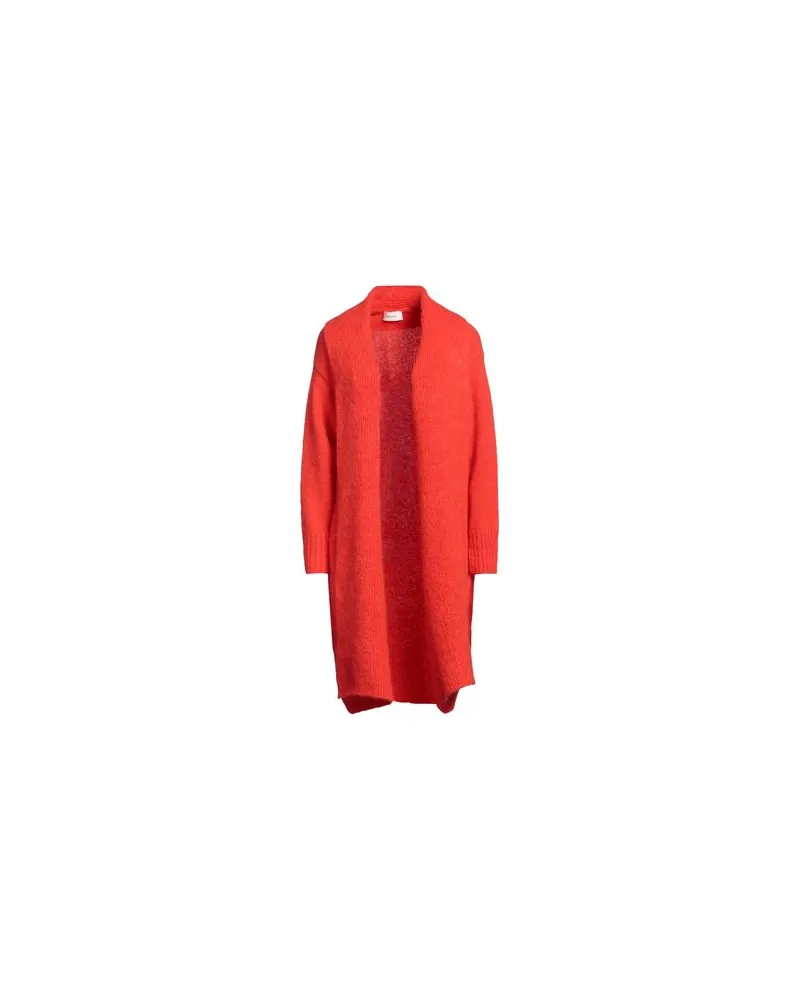 VICOLO STRICKWAREN - Strickjackenauf YOOX.COM Tomatenrot