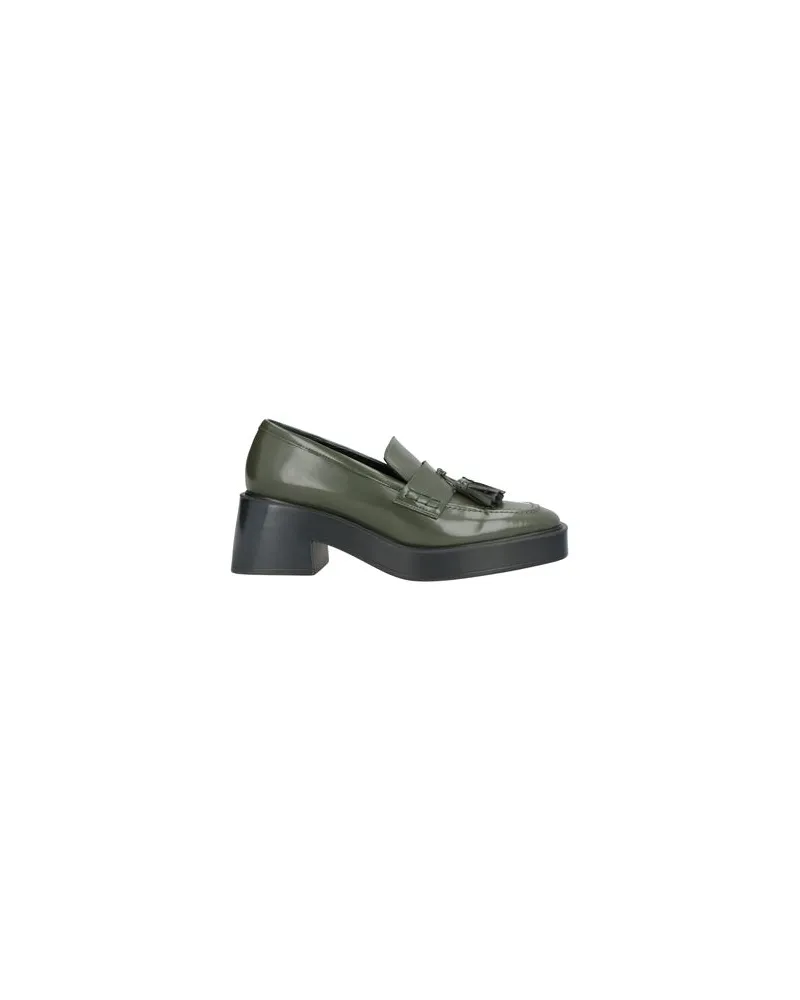 Lorenzo Mari SCHUHE - Mokassinsauf YOOX.COM Dunkelgrün