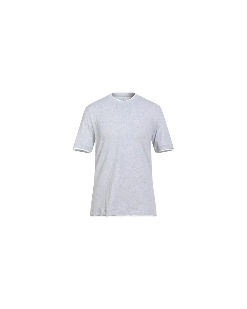 Brunello Cucinelli TOPS - T-shirtsauf YOOX.COM Hellgrau