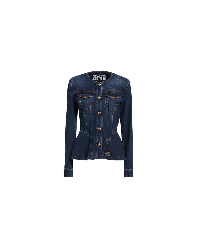 Versace Jeans JACKEN & MÄNTEL - Jeansjacken/Mäntelauf YOOX.COM Blau