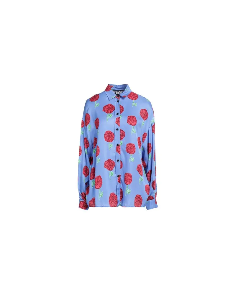 Versace Jeans TOPS - Hemdenauf YOOX.COM Blau