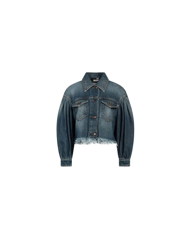 Moschino JACKEN & MÄNTEL - Jeansjacken/Mäntelauf YOOX.COM Blau