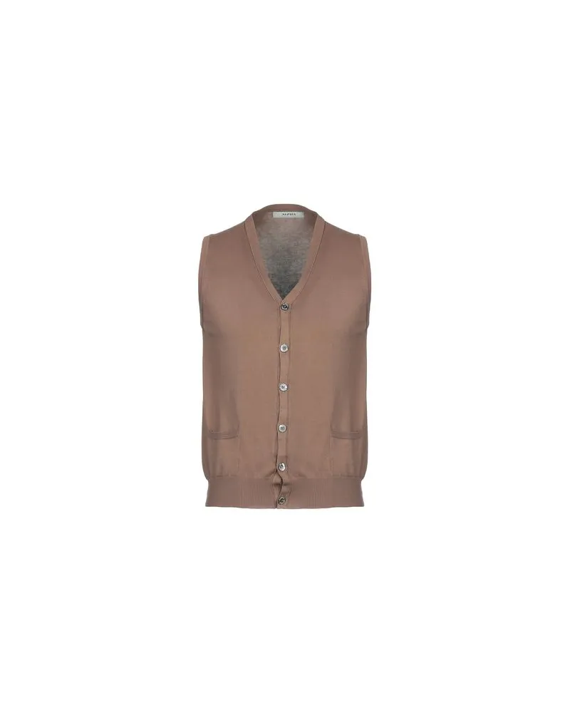 Alpha Studio STRICKWAREN - Strickjackenauf YOOX.COM Khaki