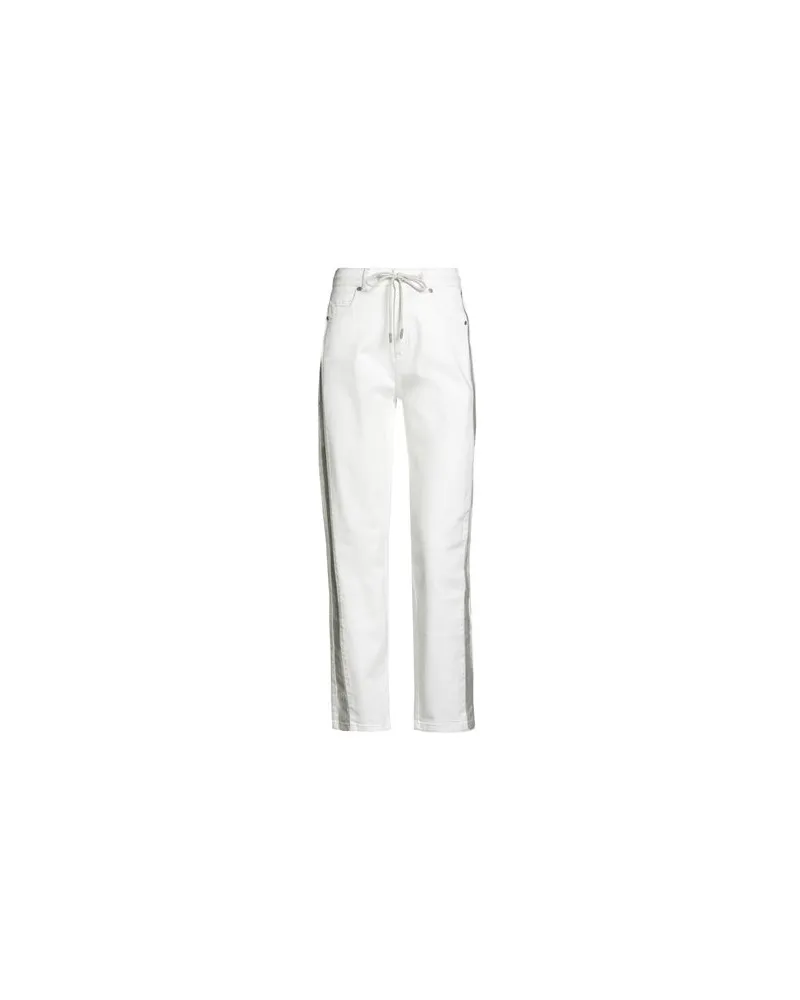 PANICALE Cashmere HOSEN & RÖCKE - Jeanshosenauf YOOX.COM Weiß
