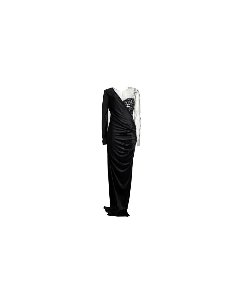 Elisabetta Franchi KLEIDER - Maxi-Kleiderauf YOOX.COM Schwarz