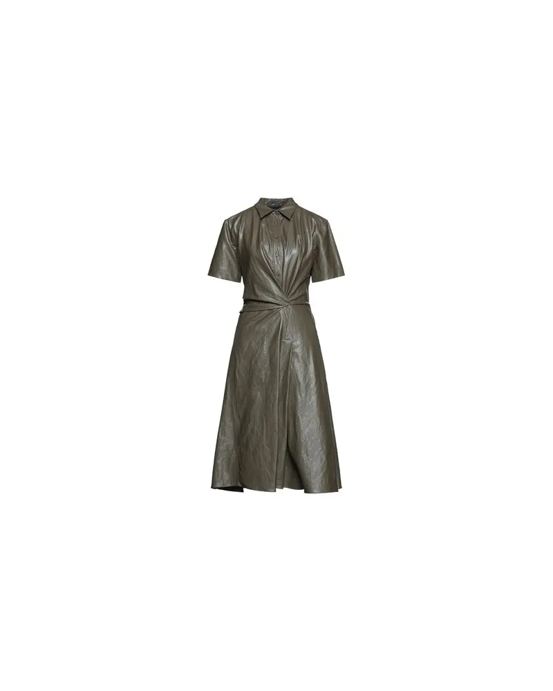 Cédric Charlier KLEIDER - Midi-Kleiderauf YOOX.COM Militärgrün