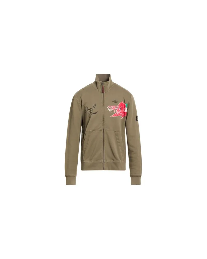 Aeronautica Militare TOPS - Sweatshirtsauf YOOX.COM Militärgrün