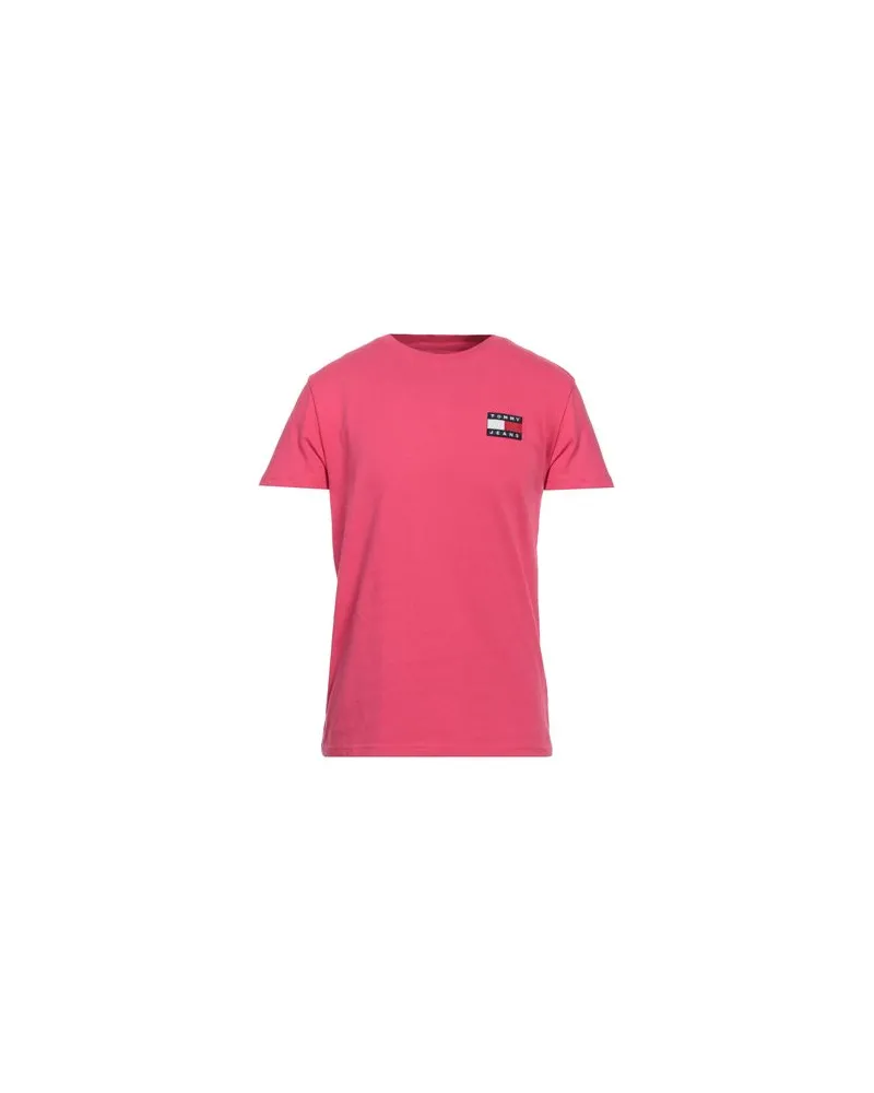 Tommy Hilfiger TJM TOMMY BADGE TEE   - TOPS - T-shirtsauf YOOX.COM Magenta