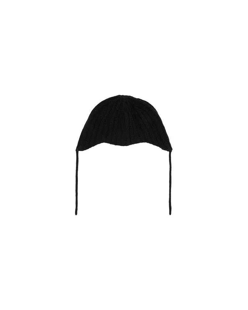 8 by Yoox RECYCLED WOOL AVIATOR HAT  - ACCESSOIRES - Mützen & Hüteauf YOOX.COM Schwarz