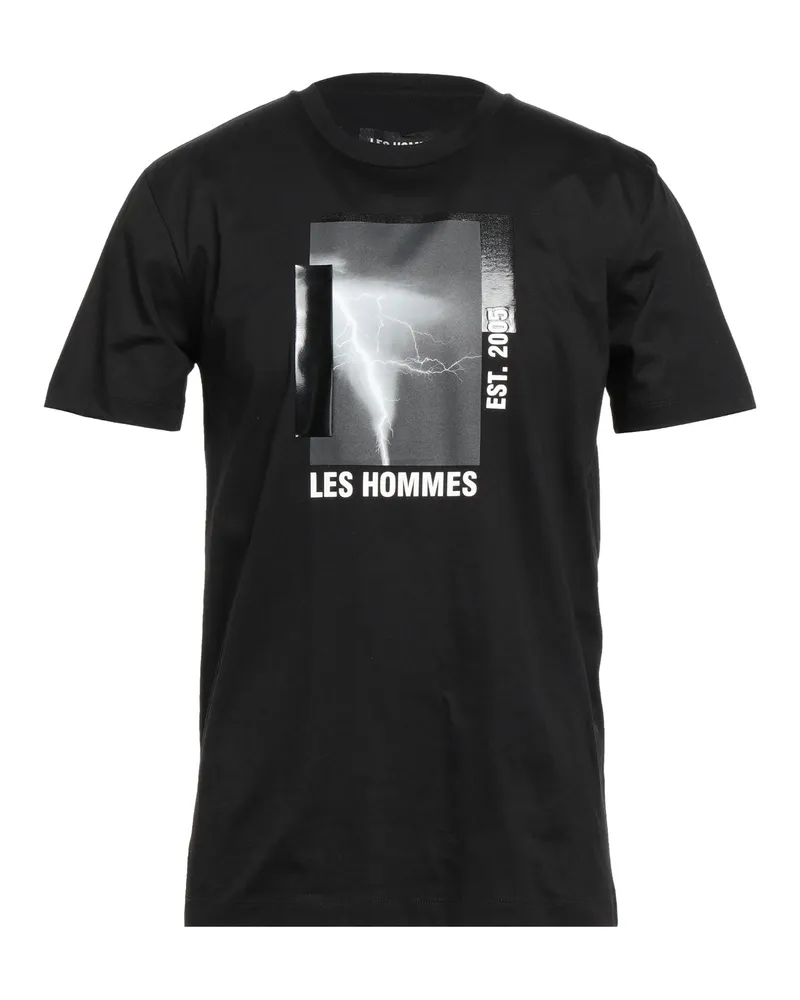 Les Hommes T-shirts Schwarz