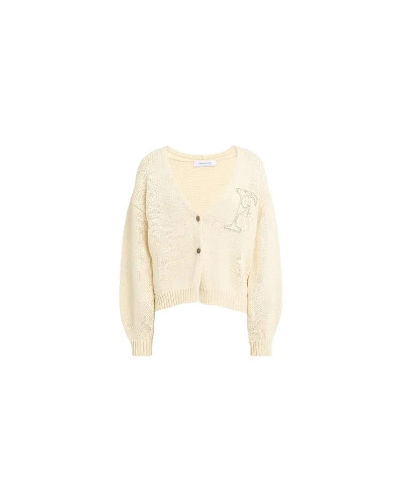 Fabiana Filippi STRICKWAREN - Strickjackenauf YOOX.COM Cremeweiß