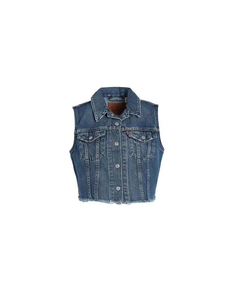 Levi's XS VEST WORN IN - TOPS - Jeanshemdenauf YOOX.COM Blau