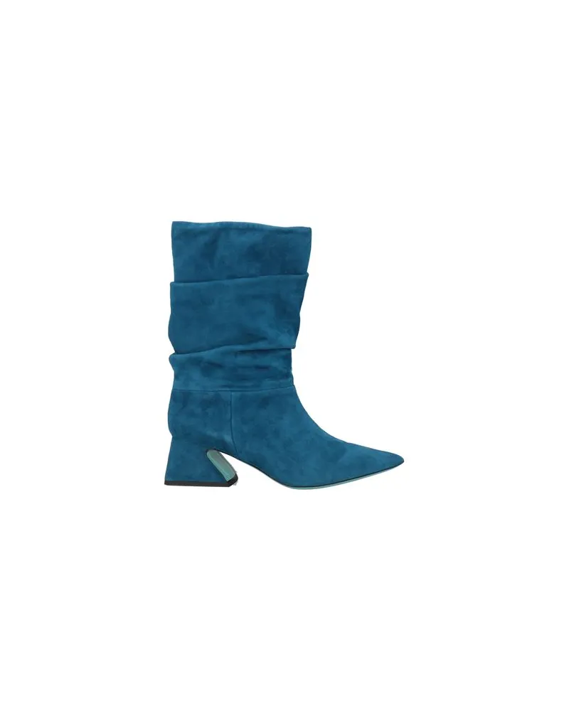 Francesco Russo SCHUHE - Stiefelettenauf YOOX.COM Azurblau