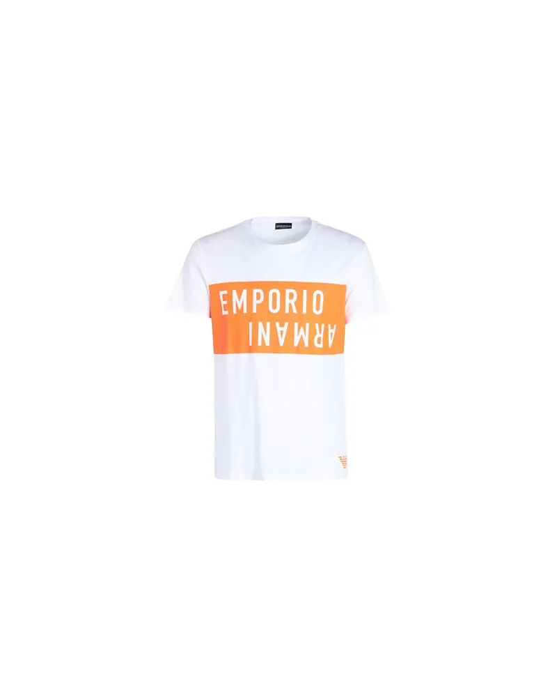 Emporio Armani MENS KNIT T-SHIRT  - TOPS - T-shirtsauf YOOX.COM Weiß