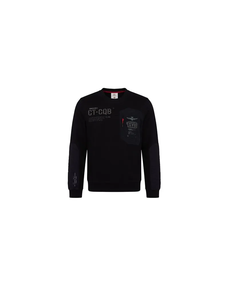 Aeronautica Militare TOPS - Sweatshirtsauf YOOX.COM Schwarz
