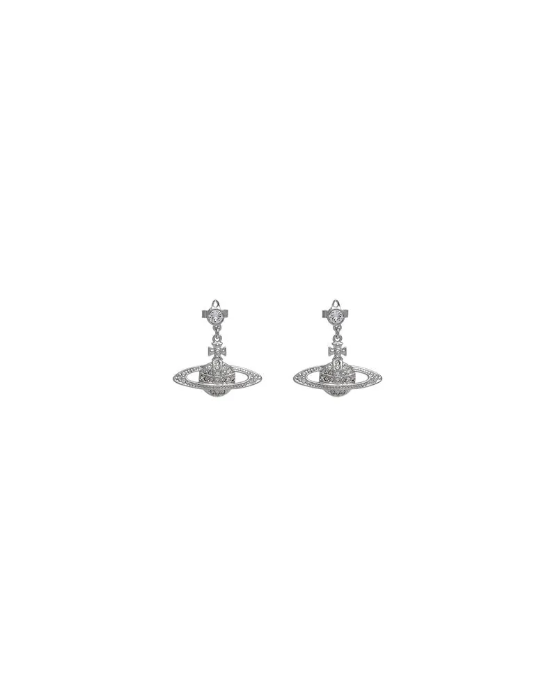 Vivienne Westwood MINI BAS RELIEF DROP EARRINGS   - SCHMUCK und UHREN - Ohrringeauf YOOX.COM Silber