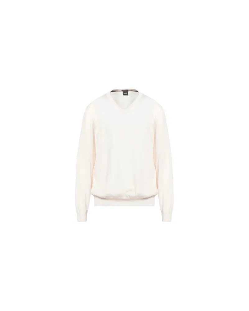 HUGO BOSS STRICKWAREN - Pulloverauf YOOX.COM Elfenbein