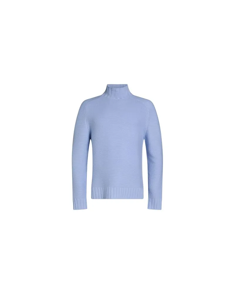 Alpha Studio STRICKWAREN - Rollkragenpulloverauf YOOX.COM Himmelblau