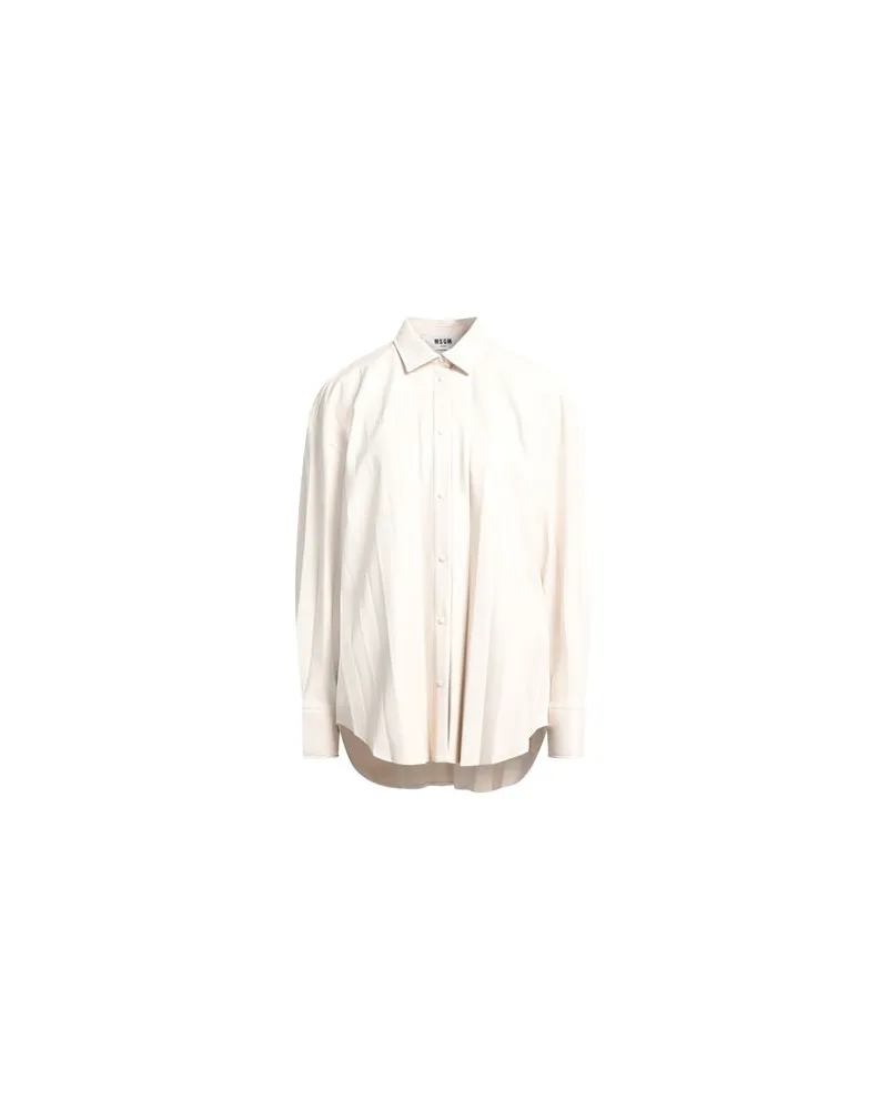 MSGM TOPS - Hemdenauf YOOX.COM Cremeweiß