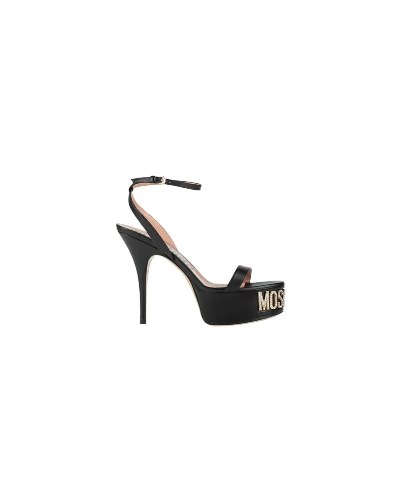 Moschino SCHUHE - Sandalenauf YOOX.COM Schwarz