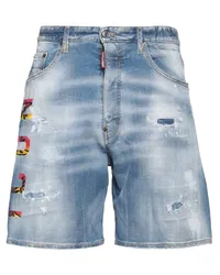 Dsquared2 Jeansshorts Blau