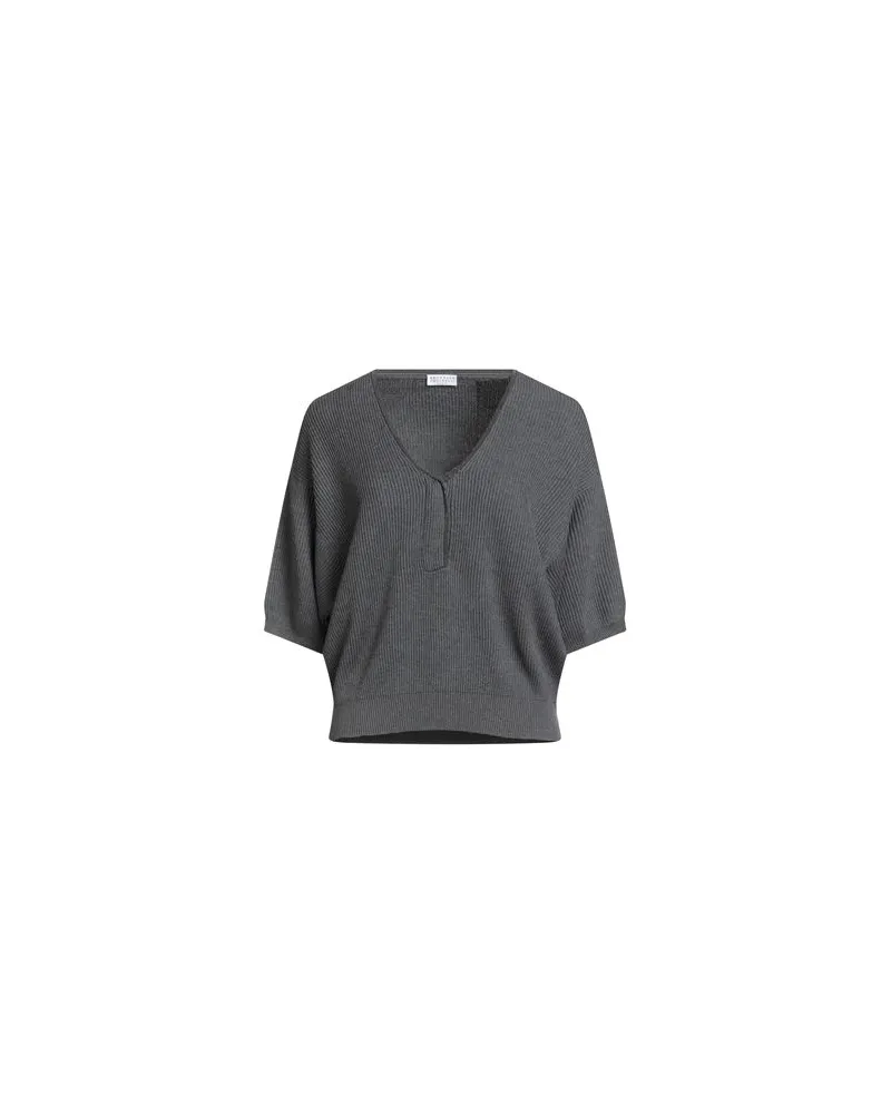 Brunello Cucinelli STRICKWAREN - Pulloverauf YOOX.COM Grau