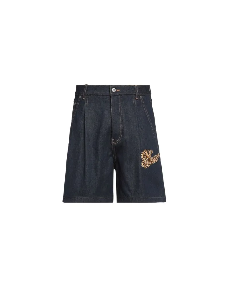OFF-WHITE HOSEN & RÖCKE - Jeansshortsauf YOOX.COM Blau