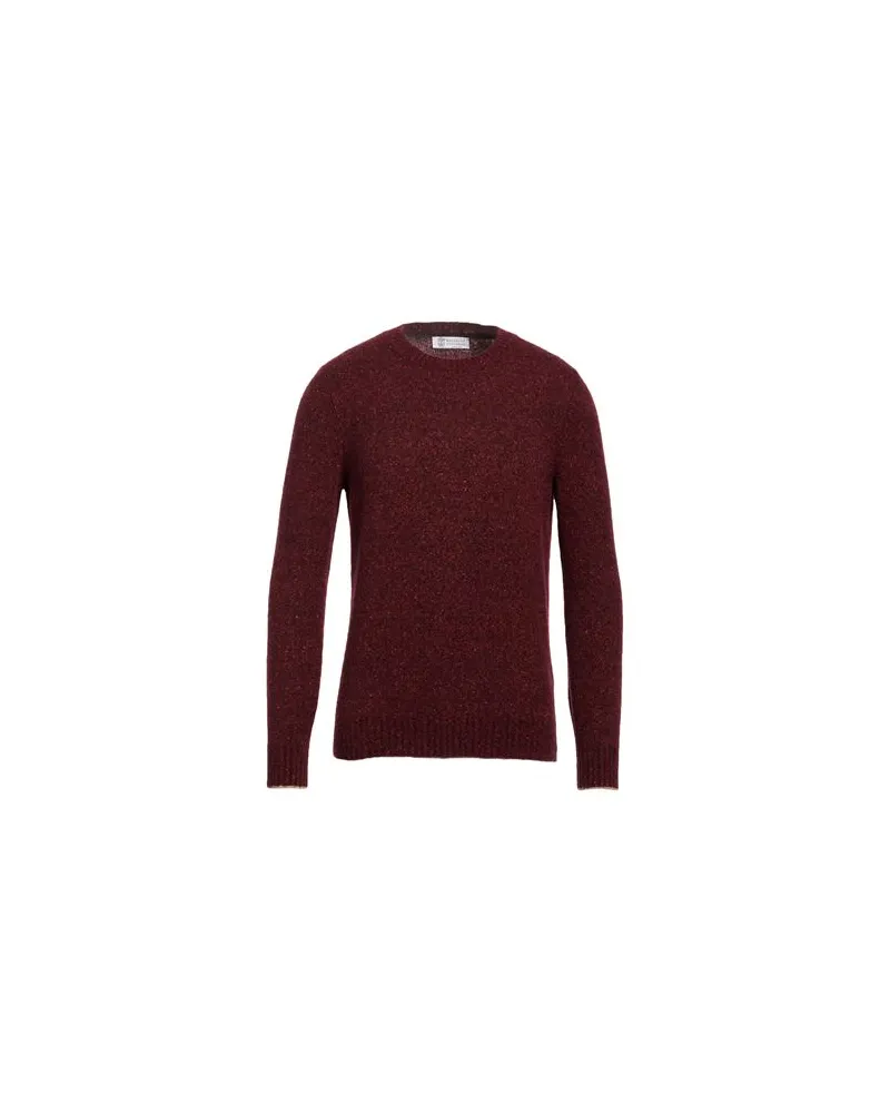 Brunello Cucinelli STRICKWAREN - Pulloverauf YOOX.COM Ziegelrot