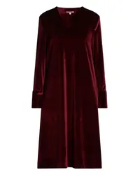 Brian Dales Midi-Kleid Bordeaux