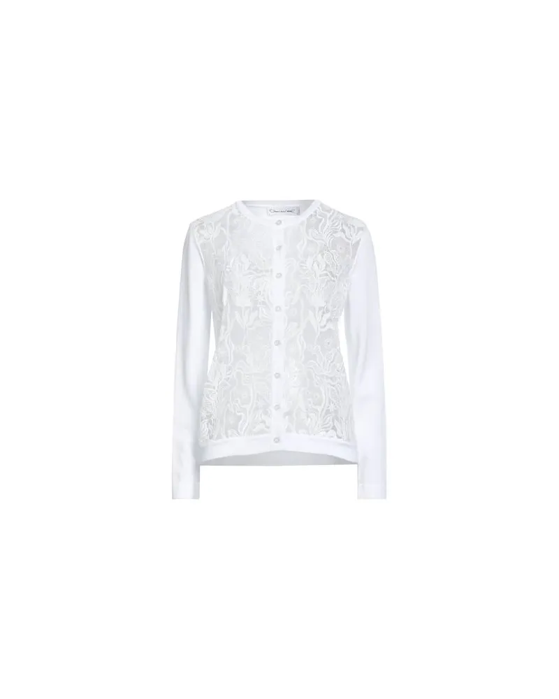 Oscar de la Renta STRICKWAREN - Strickjackenauf YOOX.COM Weiß