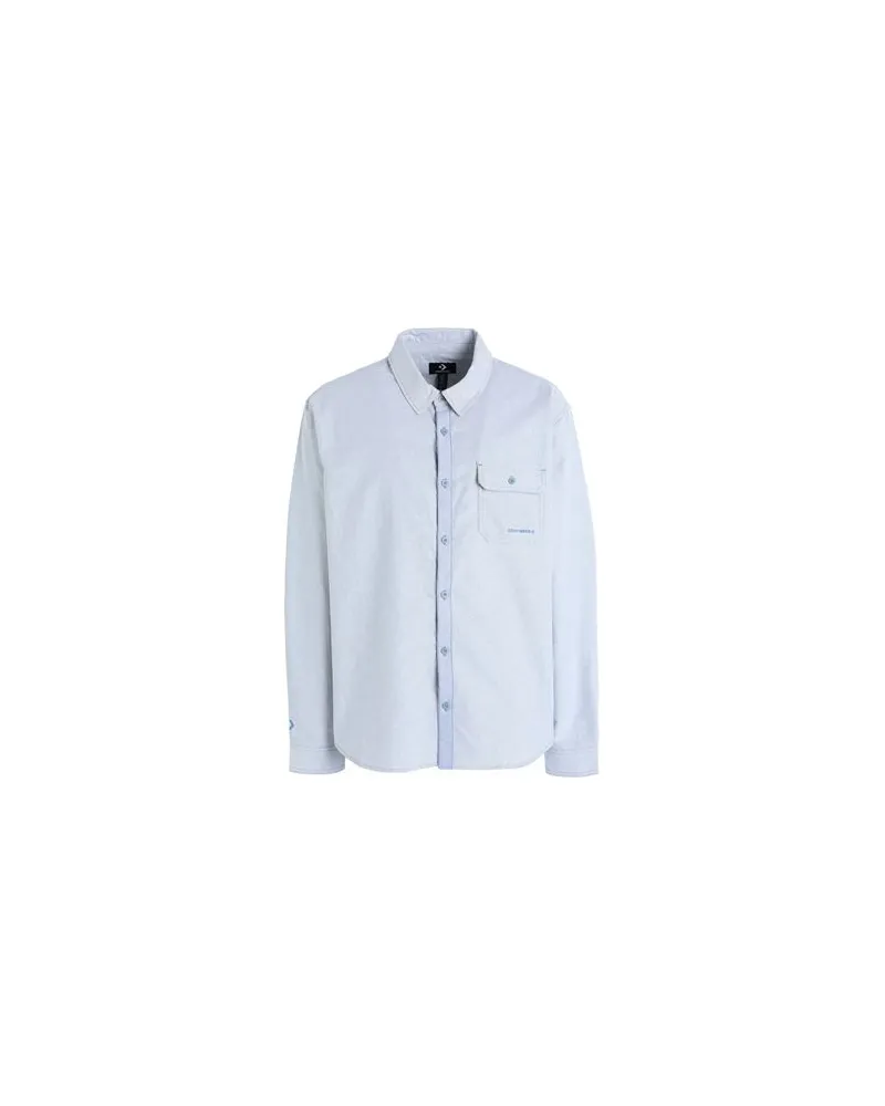 Converse OXFORD BUTTON DOWN COCOON BLUE  - OXFORD BUTTON DOWN COCOON BLUE - TOPS - Hemdenauf YOOX.COM Himmelblau