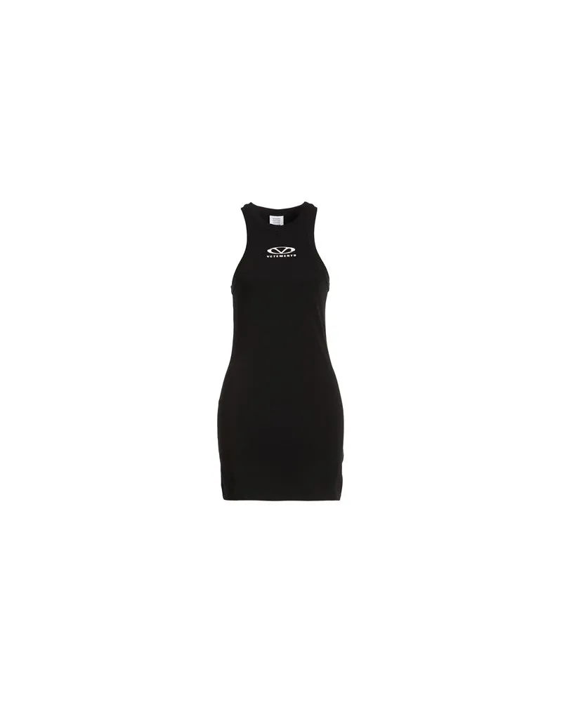 VETEMENTS KLEIDER - Mini-Kleiderauf YOOX.COM Schwarz